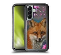 Head Case Designs sous Licence Officielle Ash Evans Fox Peonies Animaux Étui Antichoc Ultra-Blindé Compatible avec Samsung Galaxy A56 5G