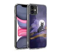 Head Case Designs sous Licence Officielle Ash Evans Halloween Heureux Chats Noir Coque en Gel [Protection de Qualité Militaire] Compatible avec Apple iPhone 11 Et Compatible avec MagSafe
