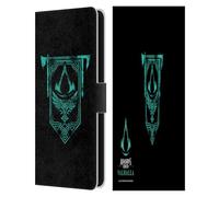 Head Case Designs sous Licence Officielle Assassin's Creed ACV Banner Symboles et Modèles Valhalla Étui Portefeuille en Cuir Compatible avec Samsung Galaxy S25 FE