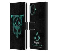 Head Case Designs sous Licence Officielle Assassin's Creed ACV Banner Symboles et Modèles Valhalla Étui Portefeuille en Cuir Compatible avec Samsung Galaxy A07