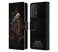 Head Case Designs sous Licence Officielle Assassin's Creed Bayek Crête Origins Art des Personnages Étui Portefeuille en Cuir Compatible avec Galaxy A52 / A52s / 5G (2021)