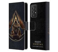 Head Case Designs sous Licence Officielle Assassin's Creed Bayek Salut Origins Art des Personnages Étui Portefeuille en Cuir Compatible avec Galaxy A52 / A52s / 5G (2021)