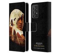 Head Case Designs sous Licence Officielle Assassin's Creed Bayek Sphinx Origins Art des Personnages Étui Portefeuille en Cuir Compatible avec Galaxy A52 / A52s / 5G (2021)