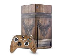 Head Case Designs Sous Licence Officielle Assassin's Creed Coffre en bois et métal Drapeau Noir Graphiques Enveloppement De Console De Jeu Et Skins Pour Manette compatible avec Xbox Series X