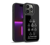 Head Case Designs sous Licence Officielle Assassin's Creed Crête Géométrique Logo D'Héritage Coque en Gel renforcée [Protection de Qualité Militaire] Compatible avec Apple iPhone 14 Pro