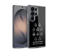 Head Case Designs sous Licence Officielle Assassin's Creed Crête Géométrique Logo D'Héritage Coque en Gel [Protection de Qualité Militaire] Compatible avec Samsung Galaxy S26 Ultra