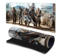Head Case Designs sous Licence Officielle Assassin's Creed Edward Groupe Art De Clé Drapeau Noir 23.62 x 11.81 x 0.12 inches (600 x 300 mm) - L Tapis De Souris pour Jeux Bureau PC Clavier