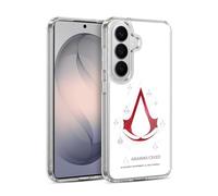 Head Case Designs sous Licence Officielle Assassin's Creed Géométrique Blanc Logo D'Héritage Coque en Gel [Protection de Qualité Militaire] Compatible avec Samsung Galaxy S26 Plus