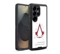Head Case Designs sous Licence Officielle Assassin's Creed Géométrique Blanc Logo D'Héritage Étui Antichoc Ultra-Blindé Compatible avec Samsung Galaxy S25 Ultra