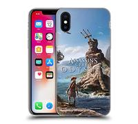 Head Case Designs sous Licence Officielle Assassin's Creed Kassandra Odyssée Art Clé Coque en Gel [Qualité Militaire] Compatible avec Apple iPhone X/iPhone XS Et Compatible avec MagSafe
