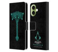 Head Case Designs sous Licence Officielle Assassin's Creed Marteau et crête ACV 2 Symboles et Modèles Valhalla Étui Portefeuille en Cuir Compatible avec Apple iPhone 17