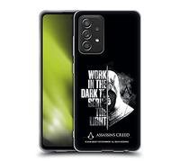 Head Case Designs sous Licence Officielle Assassin's Creed Moitié Héritage Typographie Coque en Gel [Protection de Qualité Militaire] Compatible avec Galaxy A52 / A52s / 5G (2021)