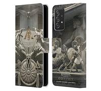 Head Case Designs sous Licence Officielle Assassin's Creed Sculpture Odyssée Art Clé Étui Portefeuille en Cuir Compatible avec Galaxy A52 / A52s / 5G (2021)