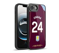 Head Case Designs sous Licence Officielle Aston Villa FC Amadou Onana 2025/26 Players Home Kit 1st Group Coque en Gel renforcée [Qualité Militaire] Compatible avec Apple iPhone 16e / iPhone 17e
