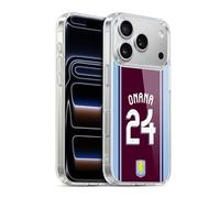 Head Case Designs sous Licence Officielle Aston Villa FC Amadou Onana Kit Joueur 2024/25 avec Blason Coque en Gel [Qualité Militaire] Compatible avec Apple iPhone 17 Pro Et Compatible avec MagSafe