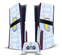 Head Case Designs sous Licence Officielle Aston Villa FC Third 2026/27 Blason Kit Vinyle Autocollant De Jeu Peau Compatible avec Sony PlayStation 5 PS5 Pro Disc Edition Console & DualSense Controller