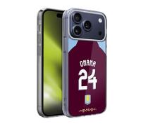 Head Case Designs sous Licence Officielle Aston Villa Football Club Amadou Onana 2025/26 Joueurs Home Kit Coque en Gel [Protection de Qualité Militaire] Compatible avec Apple iPhone 17 Pro Max