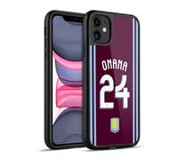 Head Case Designs Sous Licence Officielle Aston Villa Football Club Amadou Onana Kit Joueur 2024/25 avec Blason Coque en gel renforcée [Protection de Qualité Militaire] Compatible avec Apple iPhone 11