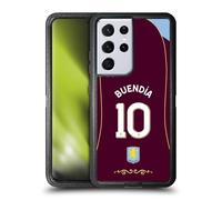 Head Case Designs sous Licence Officielle Aston Villa Football Club Emiliano Buendía 2025/26 Joueurs Maillot Domicile 2e Groupe Étui Antichoc Ultra-Blindé Compatible avec Samsung Galaxy S21 Ultra 5G