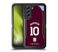 Head Case Designs sous Licence Officielle Aston Villa Football Club Emiliano Buendía 2025/26 Joueurs Maillot Domicile 2e Groupe Étui Antichoc Ultra-Blindé Compatible avec Samsung Galaxy S21 FE 5G