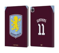 Head Case Designs sous Licence Officielle Aston Villa Football Club Ollie Watkins 2025/26 Joueurs Home Kit Étui Portefeuille en Cuir Compatible avec Apple iPad Pro 12.9 2020/2021/2022