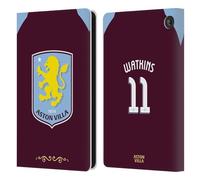 Head Case Designs sous Licence Officielle Aston Villa Football Club Ollie Watkins 2025/26 Joueurs Home Kit Étui Portefeuille en Cuir Compatible avec Amazon Fire 7 2022