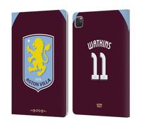 Head Case Designs sous Licence Officielle Aston Villa Football Club Ollie Watkins 2025/26 Joueurs Home Kit Étui Portefeuille en Cuir Compatible avec Apple iPad Pro 11 2020/2021 / 2022