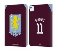 Head Case Designs sous Licence Officielle Aston Villa Football Club Ollie Watkins 2025/26 Joueurs Home Kit Étui Portefeuille en Cuir Compatible avec Apple iPad Air 11 2020/2022/2024/2025