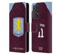 Head Case Designs sous Licence Officielle Aston Villa Football Club Ollie Watkins 2025/26 Joueurs Home Kit Étui Portefeuille en Cuir Compatible avec Samsung Galaxy A53 5G (2022)