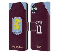 Head Case Designs sous Licence Officielle Aston Villa Football Club Ollie Watkins 2025/26 Joueurs Home Kit Étui Portefeuille en Cuir Compatible avec Samsung Galaxy M04 5G / A04e