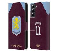 Head Case Designs sous Licence Officielle Aston Villa Football Club Ollie Watkins 2025/26 Joueurs Home Kit Étui Portefeuille en Cuir Compatible avec Samsung Galaxy S21 FE 5G