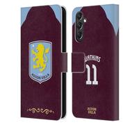 Head Case Designs sous Licence Officielle Aston Villa Football Club Ollie Watkins 2025/26 Joueurs Home Kit Étui Portefeuille en Cuir Compatible avec Samsung Galaxy A24 4G / M34 5G