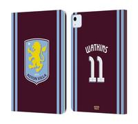 Head Case Designs sous Licence Officielle Aston Villa Football Club Ollie Watkins Kit Joueur 2024/25 avec Blason Coque en Cuir à Portefeuille Compatible avec Apple iPad Air 11 2020/2022/2024