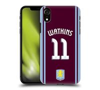 Head Case Designs sous Licence Officielle Aston Villa Football Club Ollie Watkins Kit Joueur 2024/25 avec Blason Coque Dure pour l'arrière Compatible avec Apple iPhone XR