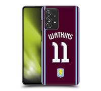 Head Case Designs sous Licence Officielle Aston Villa Football Club Ollie Watkins Kit Joueur 2024/25 avec Blason Coque Dure pour l'arrière Compatible avec Galaxy A52 / A52s / 5G (2021)