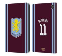 Head Case Designs sous Licence Officielle Aston Villa Football Club Ollie Watkins Kit Joueur 2024/25 avec Blason Coque en Cuir à Portefeuille Compatible avec Amazon Fire 7 2022
