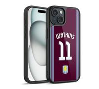 Head Case Designs sous Licence Officielle Aston Villa Football Club Ollie Watkins Kit Joueur 2024/25 avec Blason Coque en Gel renforcée [Qualité Militaire] Compatible avec Apple iPhone 15