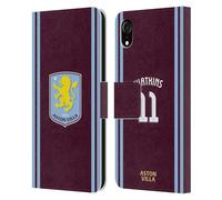 Head Case Designs sous Licence Officielle Aston Villa Football Club Ollie Watkins Kit Joueur 2024/25 avec Blason Coque en Cuir à Portefeuille Compatible avec Apple iPhone XR