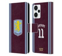 Head Case Designs sous Licence Officielle Aston Villa Football Club Ollie Watkins Kit Joueur 2024/25 avec Blason Coque en Cuir à Portefeuille Compatible avec Xiaomi Redmi Note 12T