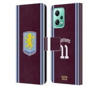 Head Case Designs sous Licence Officielle Aston Villa Football Club Ollie Watkins Kit Joueur 2024/25 avec Blason Coque en Cuir à Portefeuille Compatible avec Xiaomi Redmi Note 12 5G