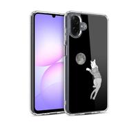 Head Case Designs sous Licence Officielle Barruf Cat-ch The Moon Animaux Coque en Gel [Protection de Qualité Militaire] Compatible avec Samsung Galaxy A07 4G