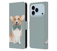 Head Case Designs sous Licence Officielle Barruf Corgi Chiens Étui Portefeuille en Cuir Compatible avec Apple iPhone 17 Pro