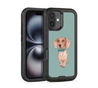 Head Case Designs sous Licence Officielle Barruf Teckel, La Saucisse De Francfort Chiens Étui Antichoc Ultra-Blindé Compatible avec Apple iPhone 16