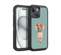 Head Case Designs sous Licence Officielle Barruf Teckel, La Saucisse De Francfort Chiens Étui Antichoc Ultra-Blindé Compatible avec Apple iPhone 15