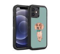 Head Case Designs sous Licence Officielle Barruf Teckel, La Saucisse De Francfort Chiens Étui Antichoc Ultra-Blindé Compatible avec Apple iPhone 12 / iPhone 12 Pro