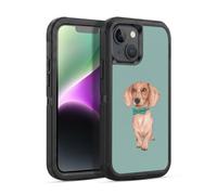 Head Case Designs sous Licence Officielle Barruf Teckel, La Saucisse De Francfort Chiens Étui Antichoc Ultra-Blindé Compatible avec Apple iPhone 14