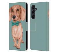 Head Case Designs sous Licence Officielle Barruf Teckel, La Saucisse De Francfort Chiens Étui Portefeuille en Cuir Compatible avec Samsung Galaxy A55 5G