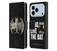 Head Case Designs sous Licence Officielle Batman DC Comics Bat Signal Collage 80e Anniversaire Étui Portefeuille en Cuir Compatible avec Apple iPhone 17 Pro