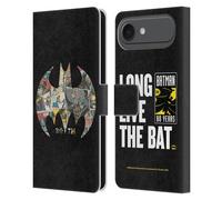 Head Case Designs sous Licence Officielle Batman DC Comics Bat Signal Collage 80e Anniversaire Étui Portefeuille en Cuir Compatible avec Apple iPhone 17 Air