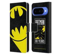 Head Case Designs sous Licence Officielle Batman DC Comics Bat Signal Logos Étui Portefeuille en Cuir Compatible avec Google Pixel 10